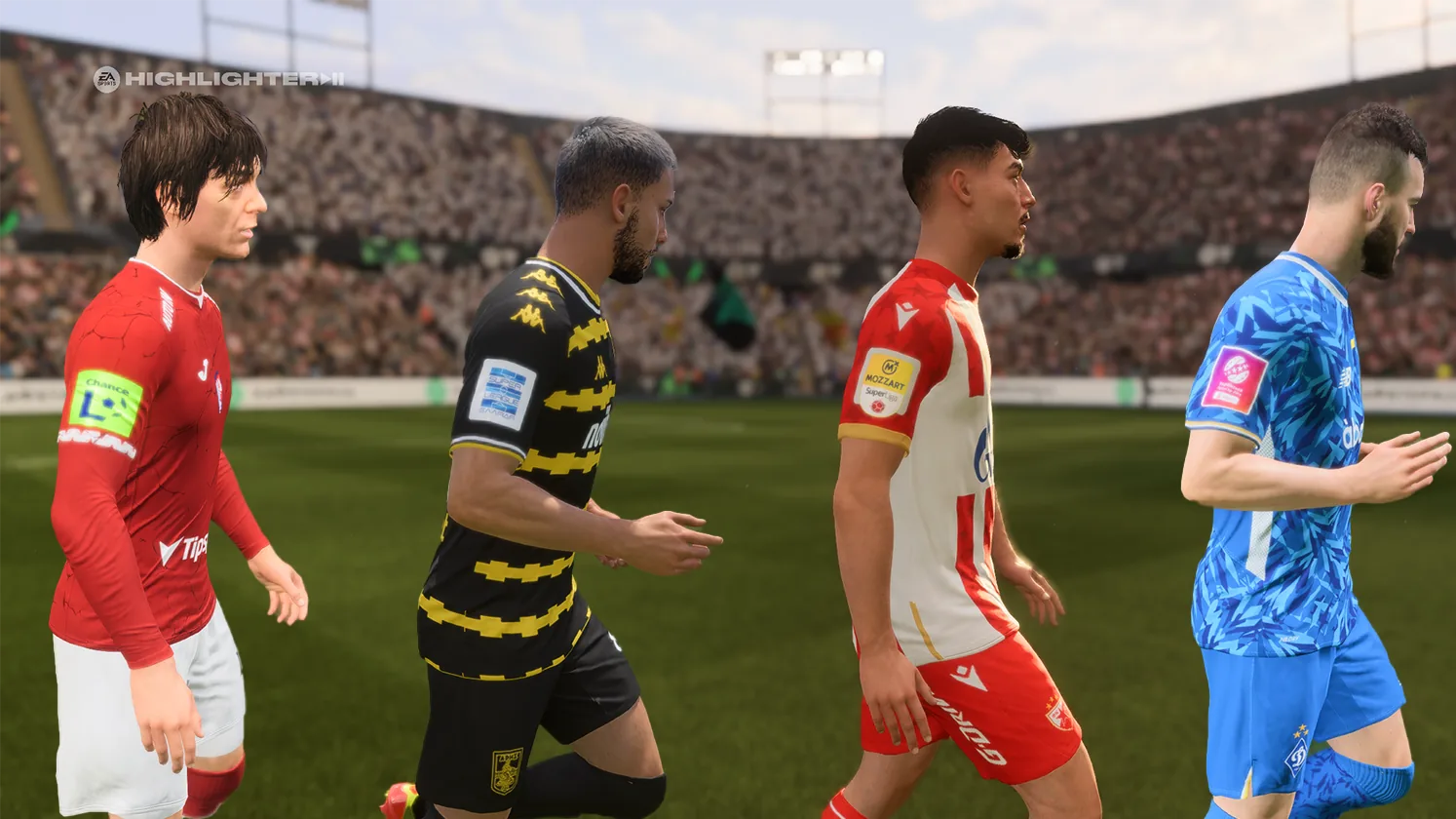 Liga-Patches auf Trikots